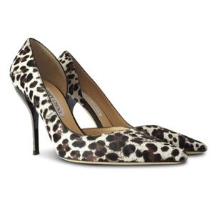 Jimmy Choo Leopard Calf Hair Heels